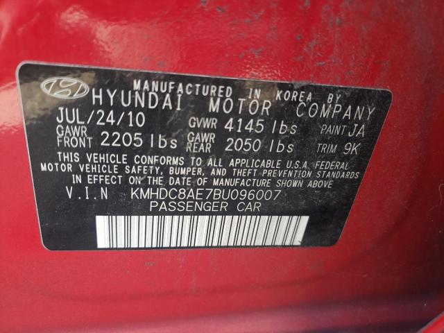 Photo 10 from auction – 2011 HYUNDAI ELANTRA TO with VIN KMHDC8AE7BU096007