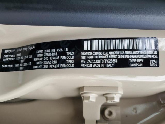 Photo 10 from auction – 2015 JEEP RENEGADE L with VIN ZACCJBBT8FPC28554