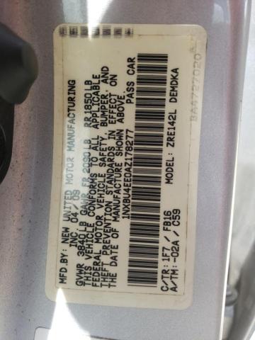 Photo 10 from auction – 2010 TOYOTA COROLLA BA with VIN 1NXBU4EE0AZ178277