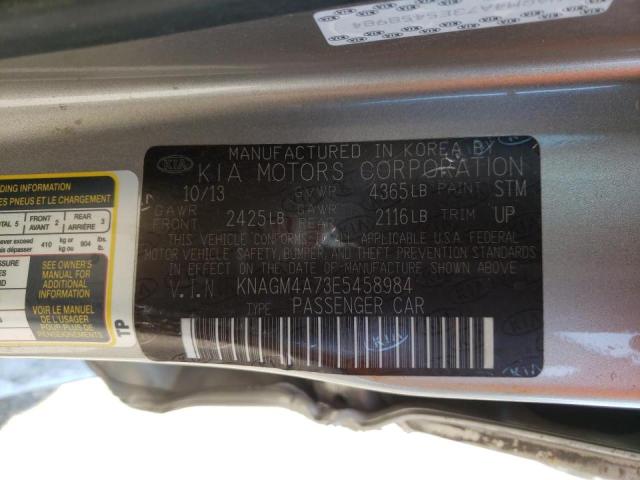 Photo 10 from auction – 2014 KIA OPTIMA LX with VIN KNAGM4A73E5458984