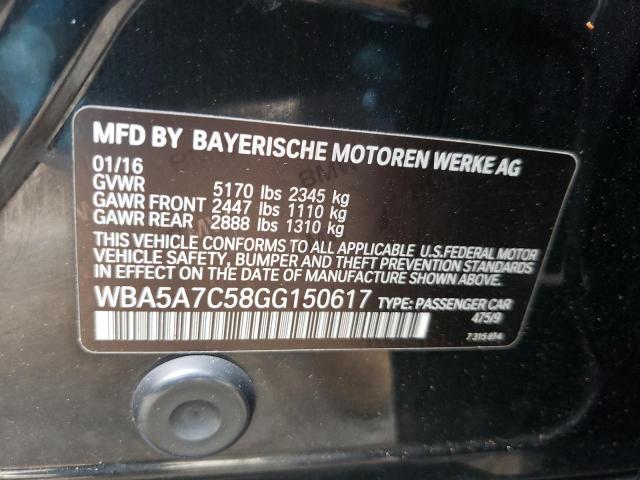 Photo 10 from auction – 2016 BMW 528 XI with VIN WBA5A7C58GG150617