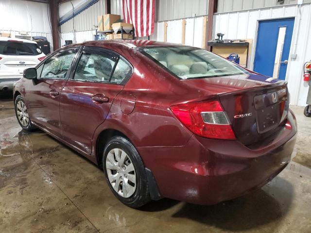 Photo 3 from auction – 2012 HONDA CIVIC LX with VIN 19XFB2F51CE100770