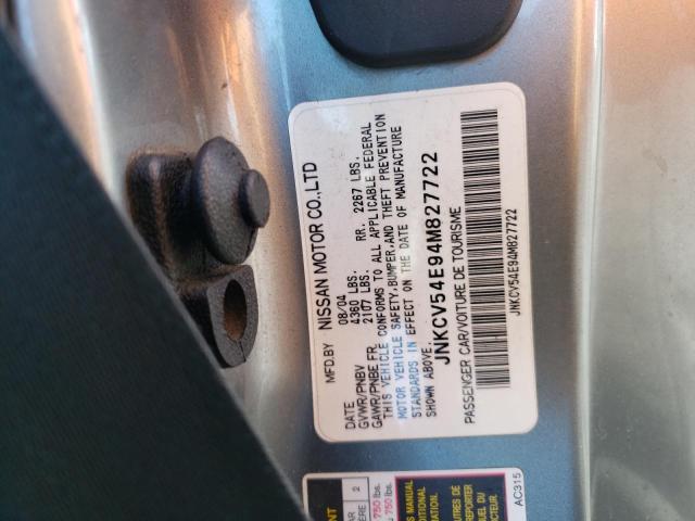 Photo 10 from auction – 2004 INFINITI G35 with VIN JNKCV54E94M827722
