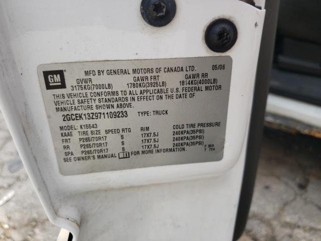 Photo 10 from auction – 2007 CHEVROLET SILVERADO with VIN 2GCEK13Z971109233