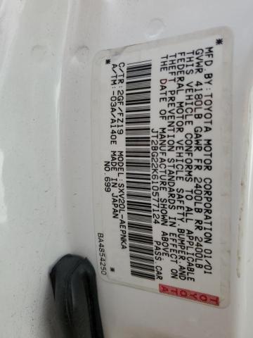 Photo 10 from auction – 2001 TOYOTA CAMRY CE with VIN JT2BG22K610577124
