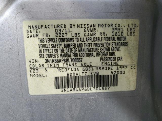 Photo 10 from auction – 2011 NISSAN SENTRA 2.0 with VIN 3N1AB6AP8BL706557