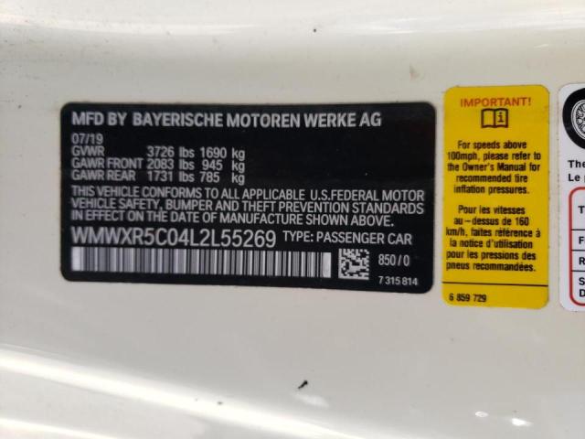 Photo 10 from auction – 2020 MINI COOPER S with VIN WMWXR5C04L2L55269