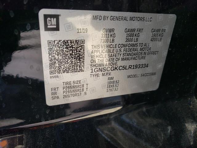 Photo 10 from auction – 2020 CHEVROLET SUBURBAN C with VIN 1GNSCGKC5LR193334