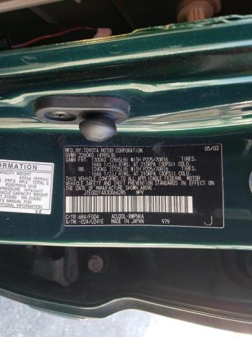 Photo 10 from auction – 2003 TOYOTA HIGHLANDER with VIN JTEGD21AX30066285