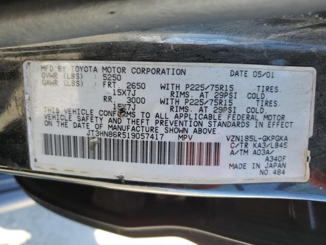 Photo 10 from auction – 2001 TOYOTA 4RUNNER SR with VIN JT3HN86R519057417