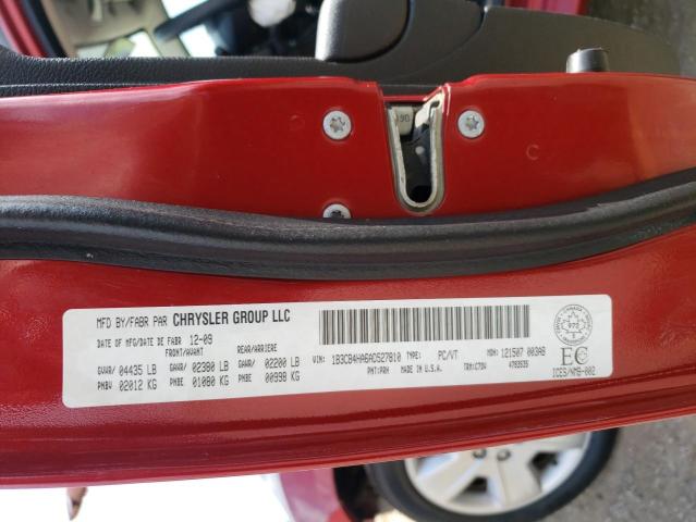 Photo 10 from auction – 2010 DODGE CALIBER SX with VIN 1B3CB4HA6AD527810