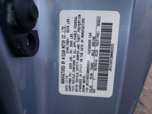 Photo 10 from auction – 2011 INFINITI G37 BASE with VIN JN1CV6FE3BM950503