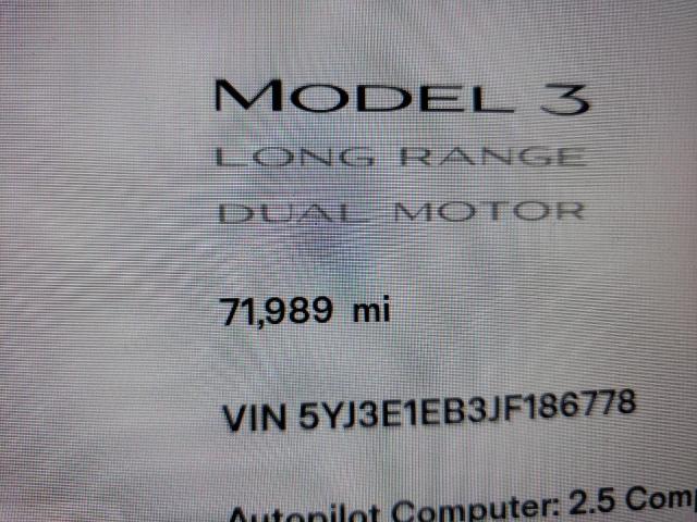 Photo 8 from auction – 2018 TESLA MODEL 3 with VIN 5YJ3E1EB3JF186778