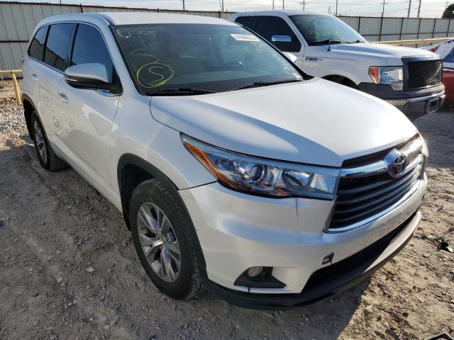 TOYOTA HIGHLANDER 2015 with VIN 5TDZKRFH8FS115373 - Photo from auction