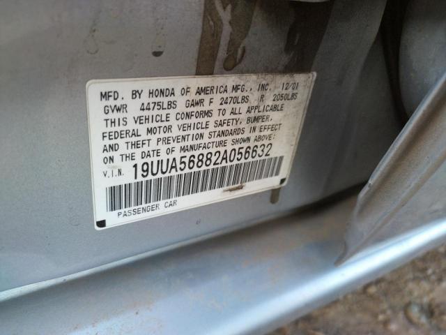 Photo 10 from auction – 2002 ACURA 3.2TL TYPE with VIN 19UUA56882A056632
