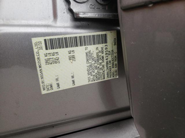 Photo 10 from auction – 2011 NISSAN ALTIMA BAS with VIN 1N4AL2AP0BN419593