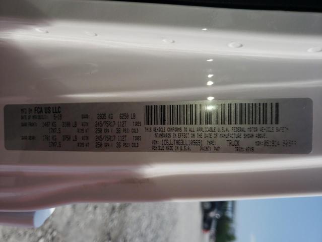 Photo 10 from auction – 2020 JEEP GLADIATOR with VIN 1C6JJTAG3LL109691