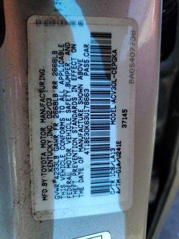 Photo 10 from auction – 2003 TOYOTA CAMRY LE with VIN 4T1BE30K63U178663