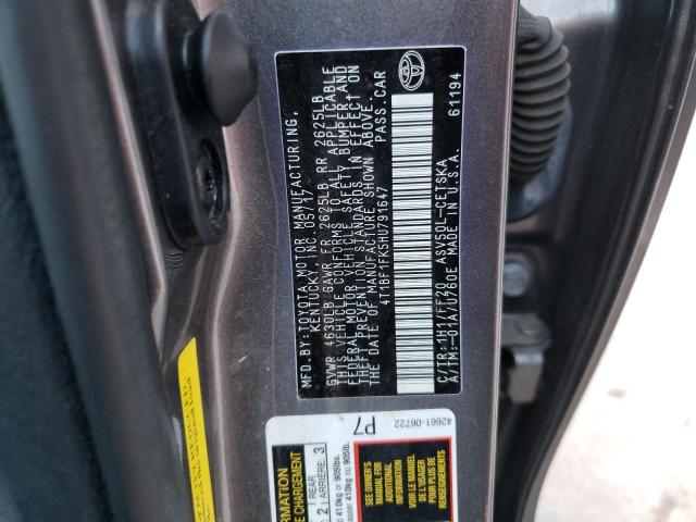 Photo 10 from auction – 2017 TOYOTA CAMRY LE with VIN 4T1BF1FK5HU791647