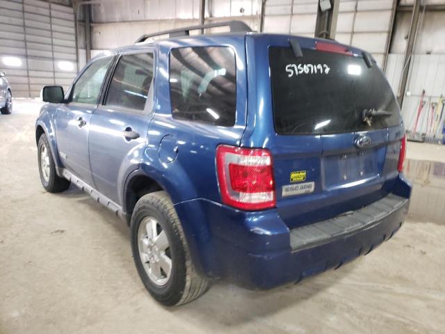 Photo 3 from auction – 2008 FORD ESCAPE XLT with VIN 1FMCU03158KB93554