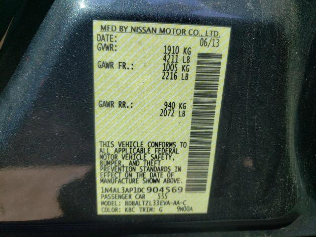 Photo 10 from auction – 2013 NISSAN ALTIMA 2.5 with VIN 1N4AL3AP1DC904569