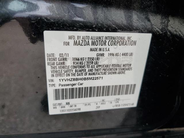 Photo 10 from auction – 2011 MAZDA 6 I with VIN 1YVHZ8BH0B5M22571