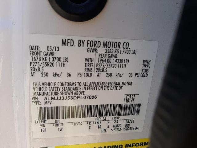 Photo 10 from auction – 2013 LINCOLN NAVIGATOR with VIN 5LMJJ3J53DEL07886