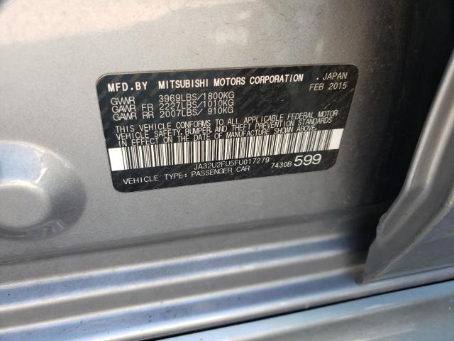 Photo 10 from auction – 2015 MITSUBISHI LANCER ES with VIN JA32U2FU5FU017279