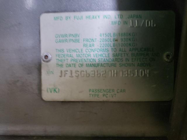 Photo 10 from auction – 2007 SUBARU FORESTER 2 with VIN JF1SG63627H735104