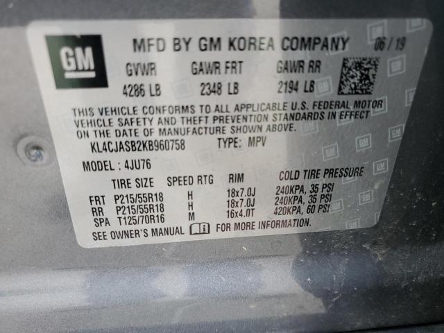 Photo 10 from auction – 2019 BUICK ENCORE PRE with VIN KL4CJASB2KB960758
