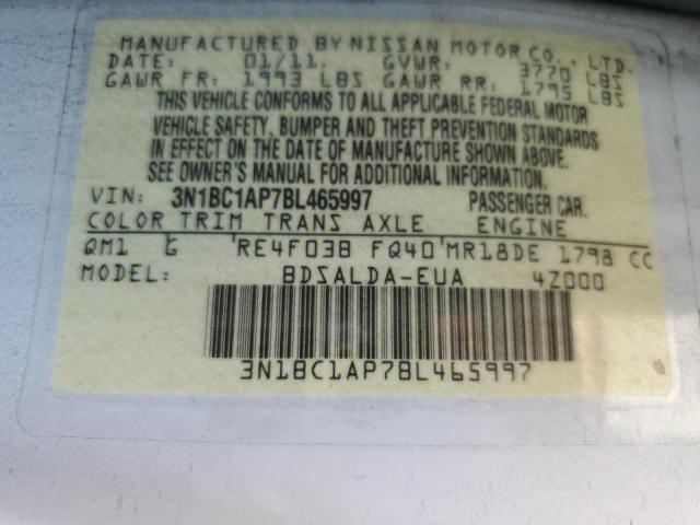 Photo 10 from auction – 2011 NISSAN VERSA S with VIN 3N1BC1AP7BL465997