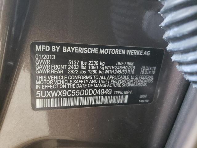 Photo 10 from auction – 2013 BMW X3 XDRIVE2 with VIN 5UXWX9C55D0D04949