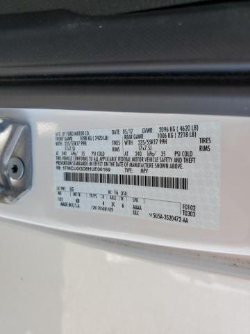 Photo 10 from auction – 2017 FORD ESCAPE SE with VIN 1FMCU0GD8HUE00169