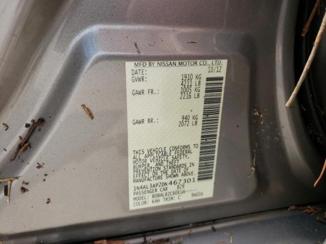 Photo 10 from auction – 2013 NISSAN ALTIMA 2.5 with VIN 1N4AL3AP2DN467301