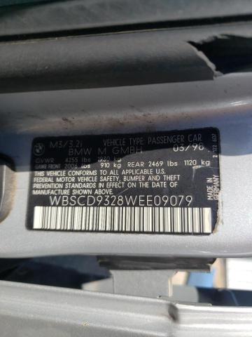 Photo 10 from auction – 1998 BMW M3 with VIN WBSCD9328WEE09079