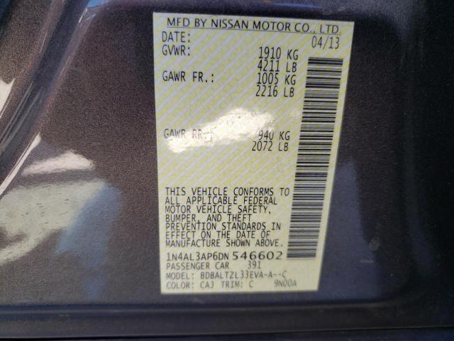 Photo 10 from auction – 2013 NISSAN ALTIMA 2.5 with VIN 1N4AL3AP6DN546602