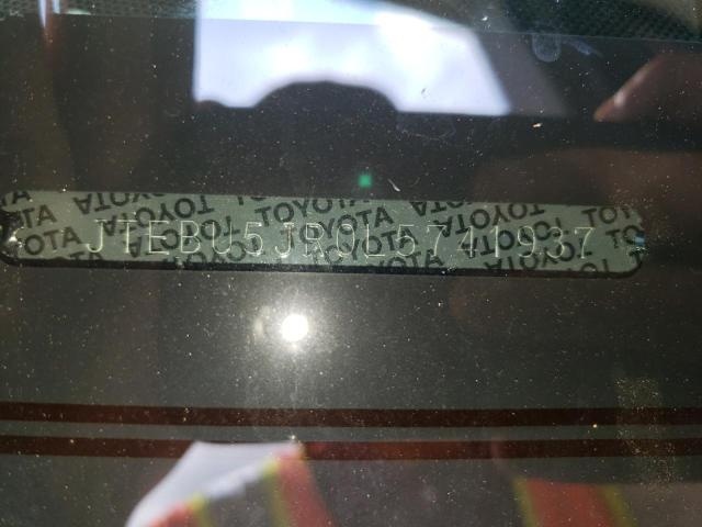 Photo 10 from auction – 2020 TOYOTA 4RUNNER SR with VIN JTEBU5JR0L5741937