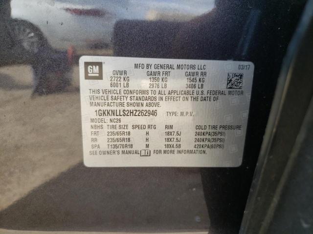 Photo 10 from auction – 2017 GMC ACADIA SLE with VIN 1GKKNLLS2HZ262946