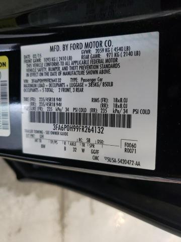 Photo 10 from auction – 2015 FORD FUSION SE with VIN 3FA6P0H99FR264132