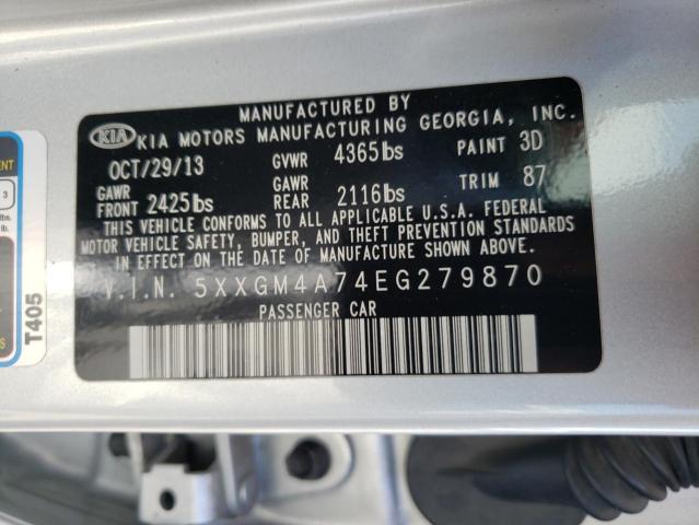 Photo 10 from auction – 2014 KIA OPTIMA LX with VIN 5XXGM4A74EG279870