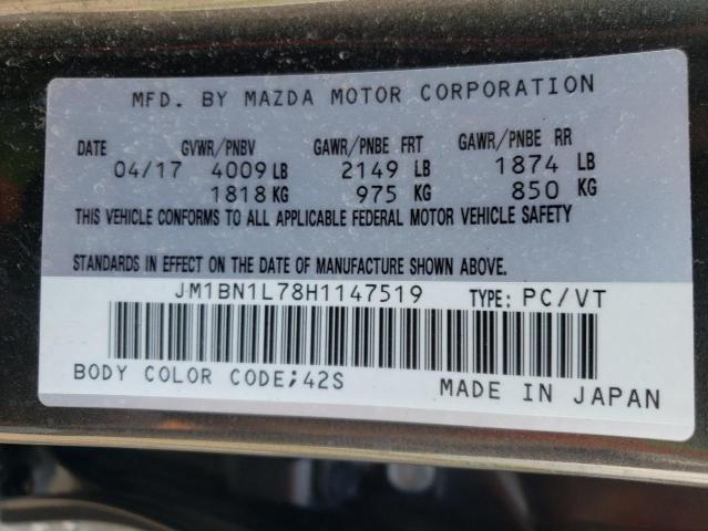 Photo 10 from auction – 2017 MAZDA 3 TOURING with VIN JM1BN1L78H1147519