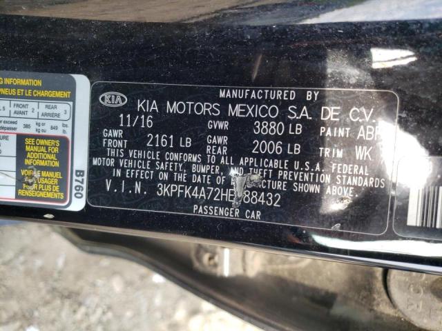 Photo 10 from auction – 2017 KIA FORTE LX with VIN 3KPFK4A72HE088432