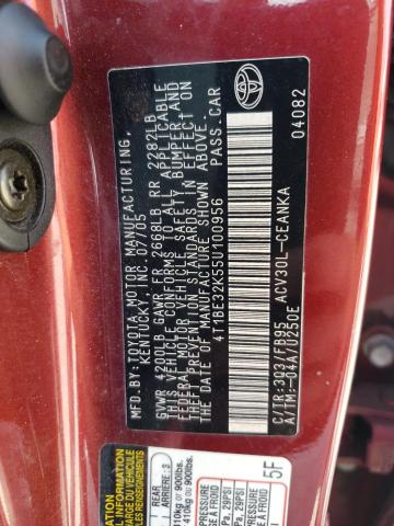 Photo 10 from auction – 2005 TOYOTA CAMRY LE with VIN 4T1BE32K55U100956