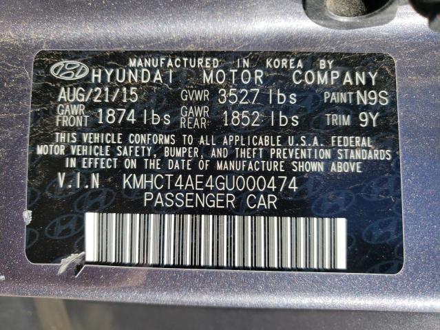 Photo 10 from auction – 2016 HYUNDAI ACCENT SE with VIN KMHCT4AE4GU000474