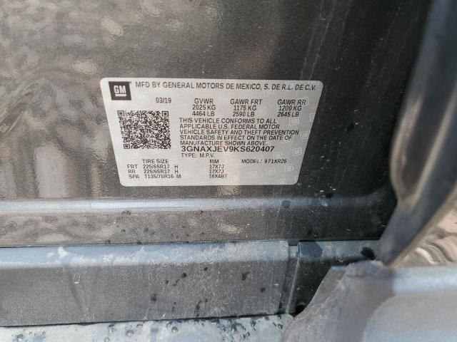 Photo 10 from auction – 2019 CHEVROLET EQUINOX LT with VIN 3GNAXJEV9KS620407
