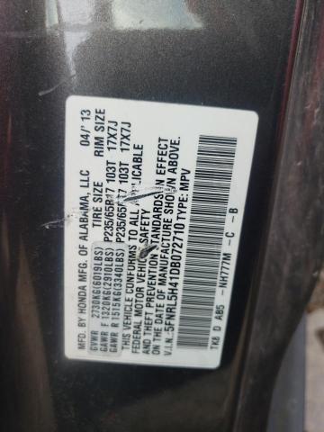 Photo 10 from auction – 2013 HONDA ODYSSEY EX with VIN 5FNRL5H41DB072710