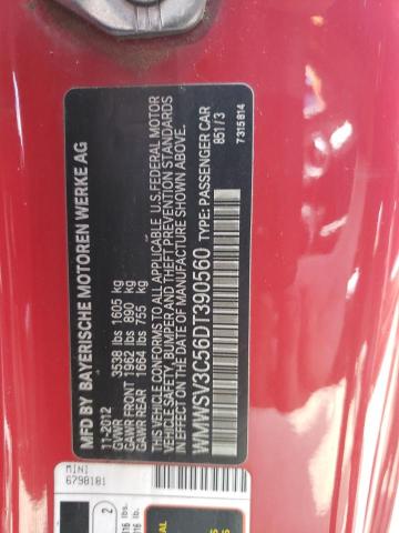 Photo 10 from auction – 2013 MINI COOPER S with VIN WMWSV3C56DT390560