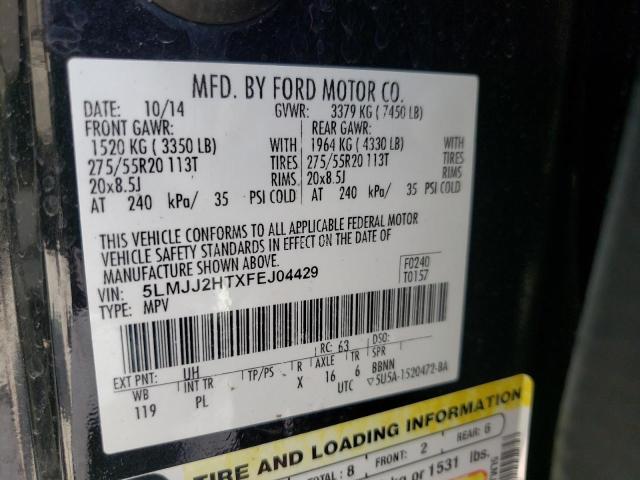 Photo 10 from auction – 2015 LINCOLN NAVIGATOR with VIN 5LMJJ2HTXFEJ04429