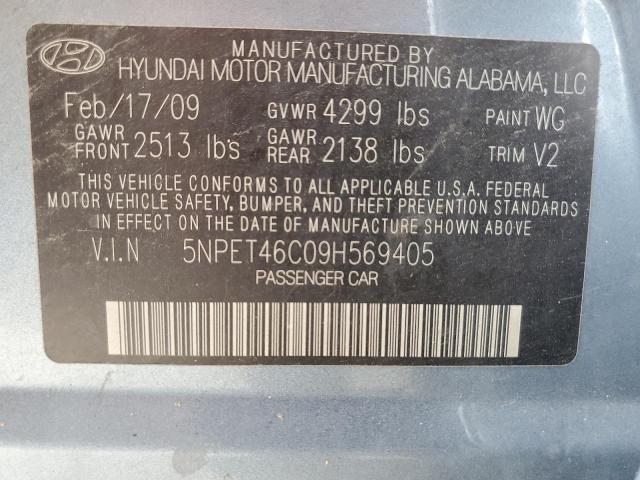 Photo 10 from auction – 2009 HYUNDAI SONATA GLS with VIN 5NPET46C09H569405