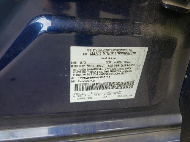 Photo 10 from auction – 2010 MAZDA 6 I with VIN 1YVHZ8BH8A5M06181